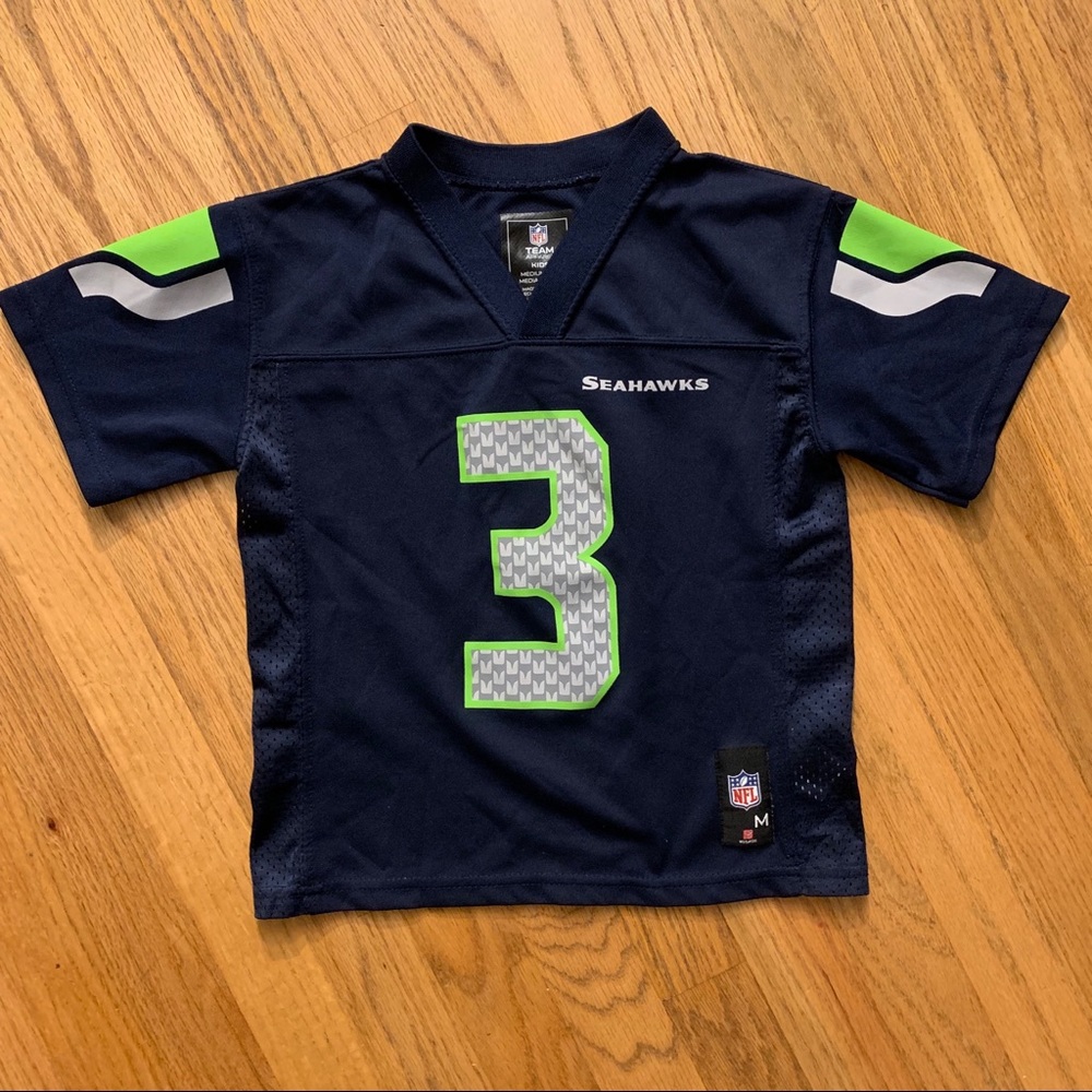 Seahawks #3 Russel Wilson Youth Jersey NFL 5/6 M